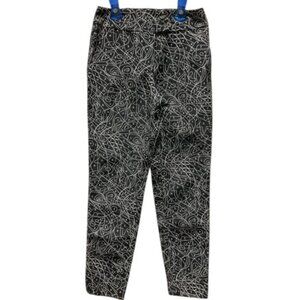 Christian Chenail black and white abstract pattern pants size 4